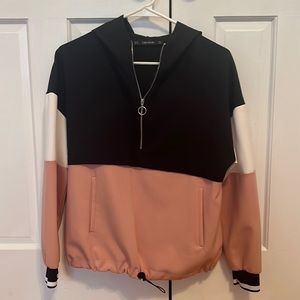 Zara quarter zip hoodie